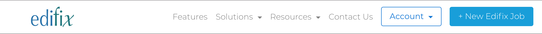 The New Edifix Job button