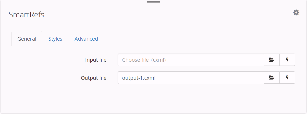 SmartRefs workflow action — General tab